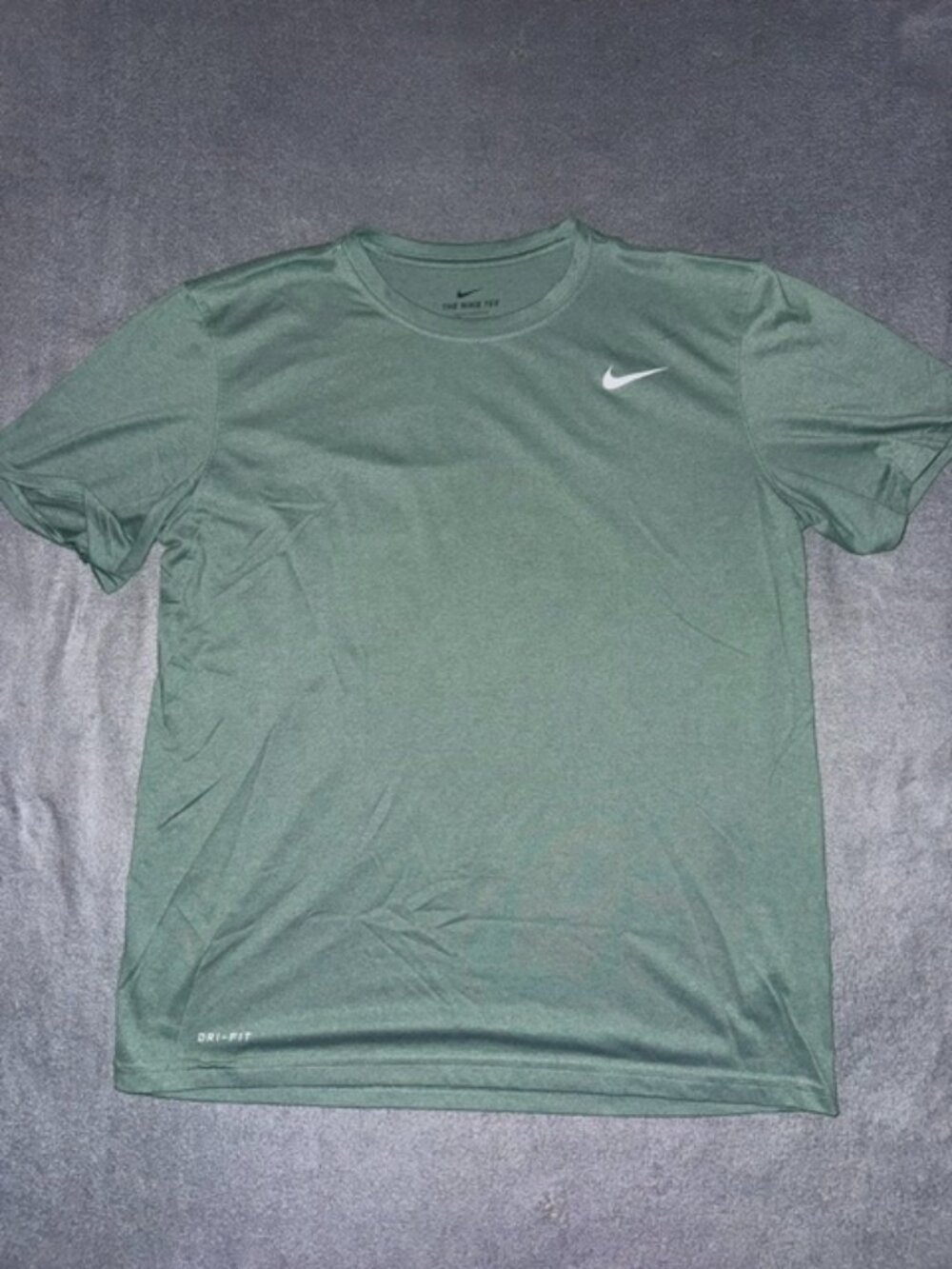 Nike Dri‑Fit T‑Shirt Men’s Large Green Performance Athletic Running Training Te